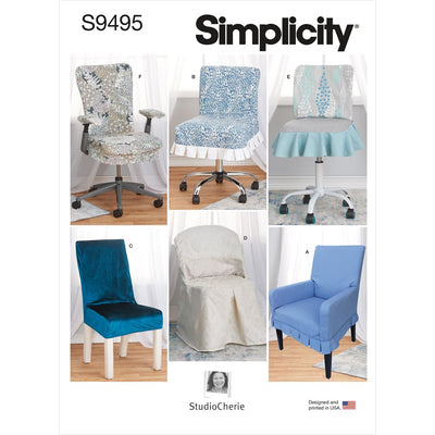 Simplicity Sewing Pattern S9495 Chair Slipcovers 9495 Image 1 From Patternsandplains.com