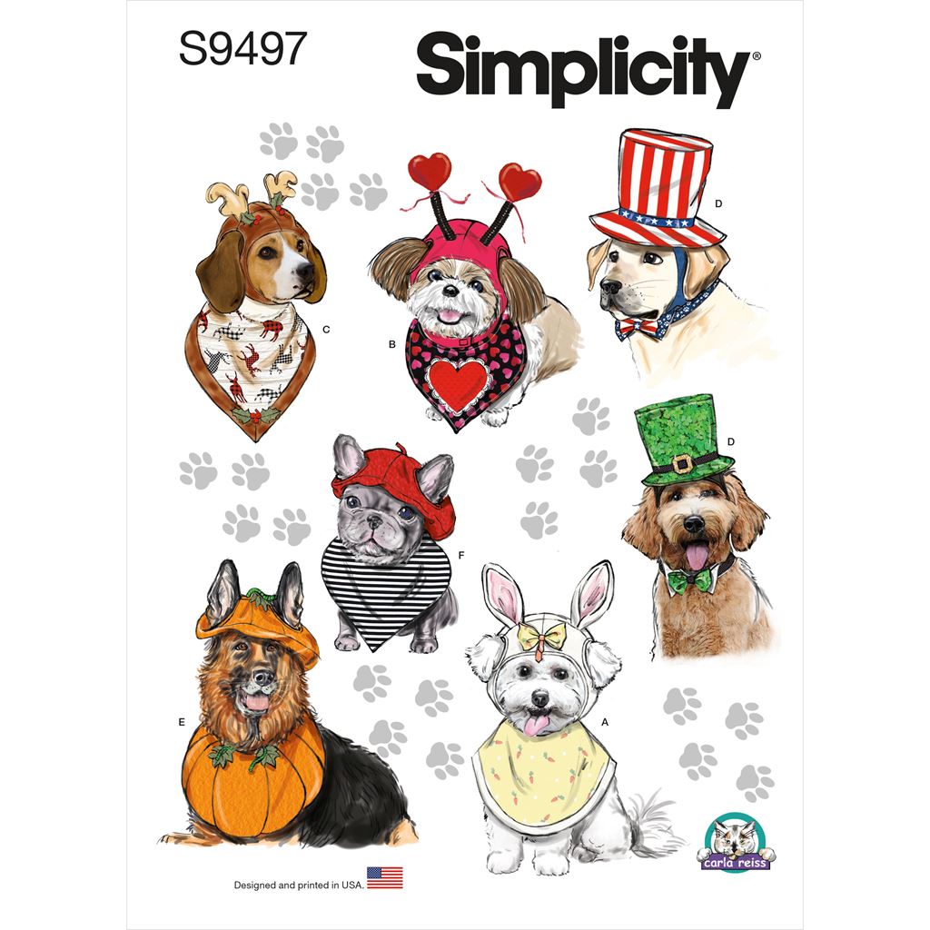 Simplicity Sewing Pattern S9497 Pet Accessories 9497 Image 1 From Patternsandplains.com