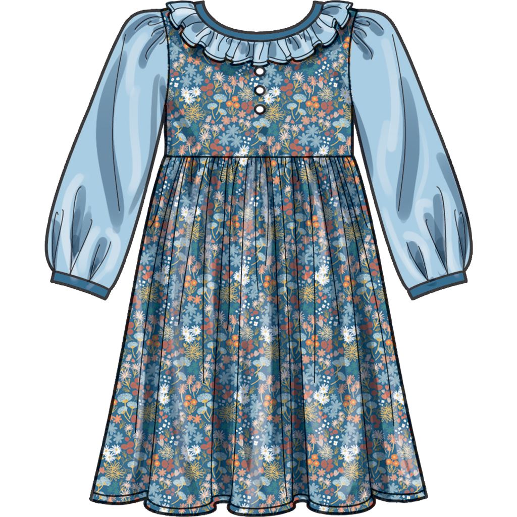 Simplicity Sewing Pattern S9503 Childrens Dresses 9503 Image 5 From Patternsandplains.com