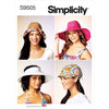 Simplicity Sewing Pattern S9505 Hats in Four Styles 9505 Image 1 From Patternsandplains.com