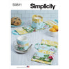 Simplicity Sewing Pattern S9511 Mug Case Tea Bag Case Mug Cozy 9511 Image 1 From Patternsandplains.com