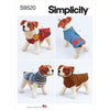 Simplicity Sewing Pattern S9520 Dog Coats 9520 Image 1 From Patternsandplains.com
