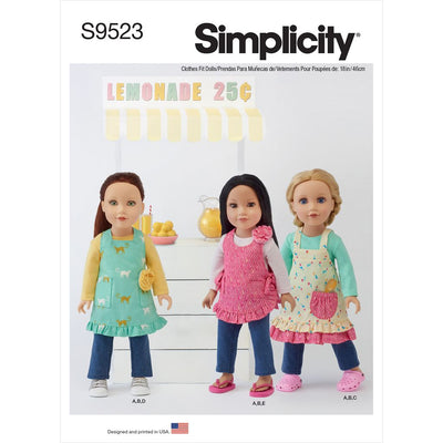 Simplicity Sewing Pattern S9523 18 Doll Clothes 9523 Image 1 From Patternsandplains.com
