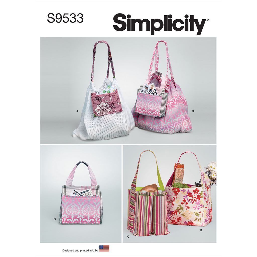 Simplicity Sewing Pattern S9533 Grocery Totes 9533 Image 1 From Patternsandplains.com