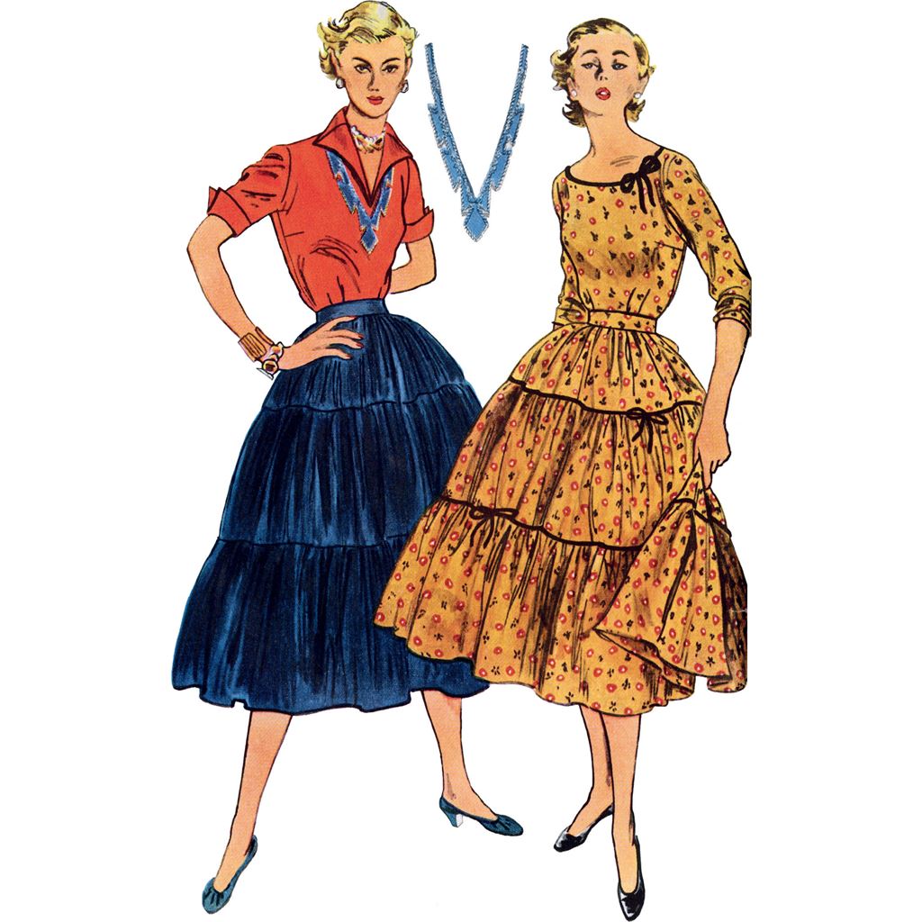 Simplicity Sewing Pattern S9537 Misses Blouses and Skirt 9537 Image 2 From Patternsandplains.com