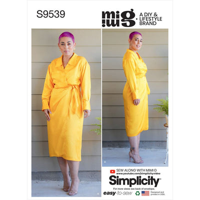 Simplicity Sewing Pattern S9539 Misses Dress 9539 Image 1 From Patternsandplains.com