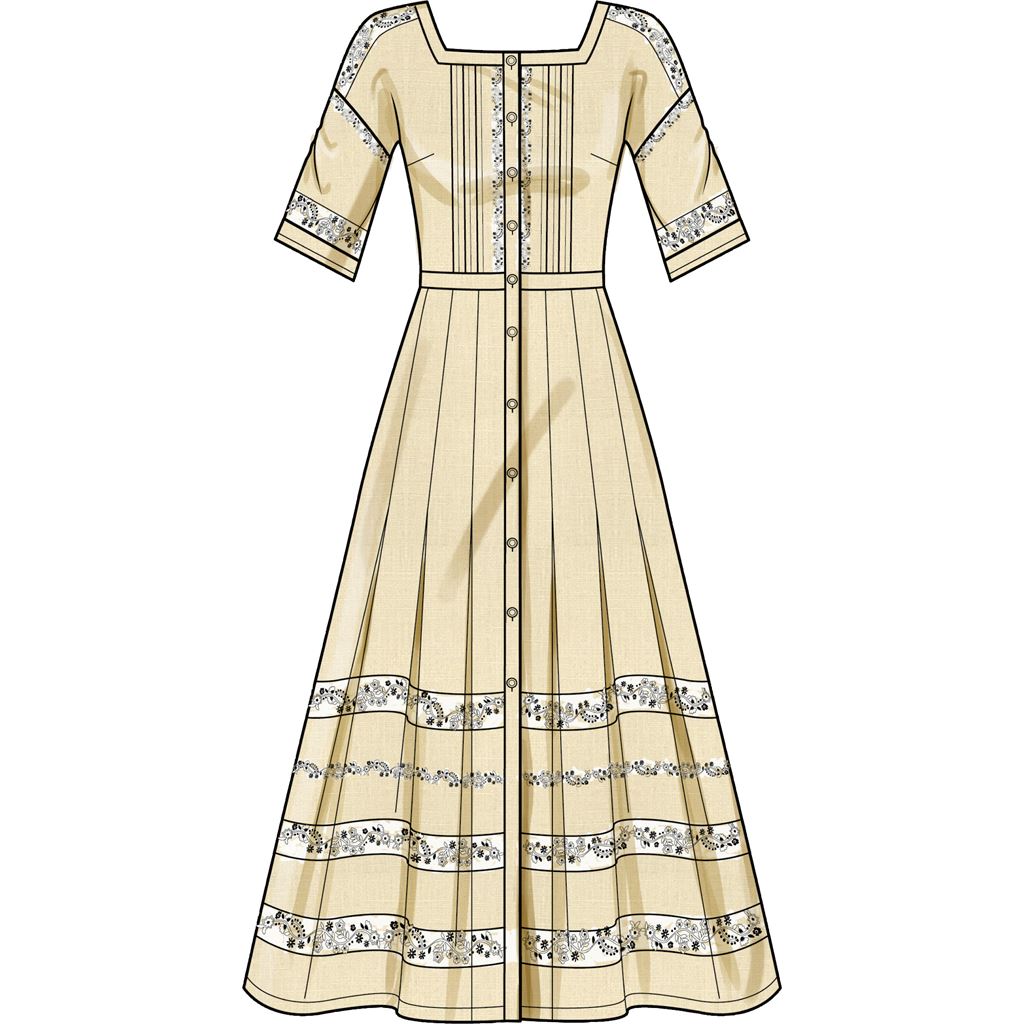 Simplicity Sewing Pattern S9542 Misses Dresses 9542 Image 3 From Patternsandplains.com