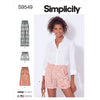 Simplicity Sewing Pattern S9549 Misses Pants Shorts and Skirt 9549 Image 1 From Patternsandplains.com