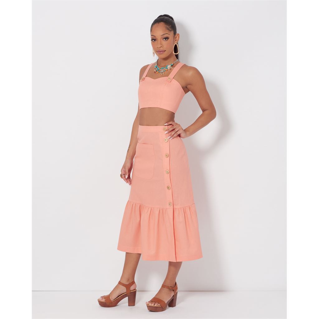 Simplicity Sewing Pattern S9552 Misses Top and Skirts 9552 Image 2 From Patternsandplains.com