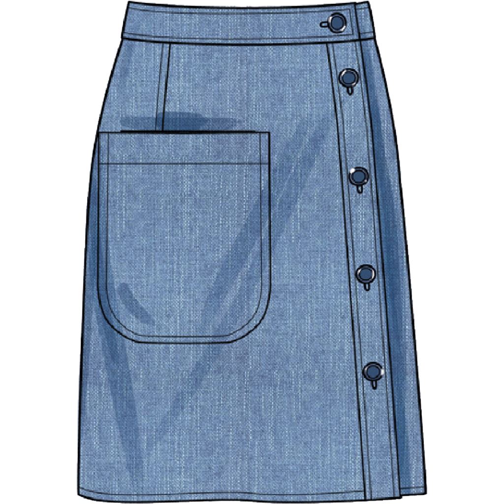 Simplicity Sewing Pattern S9552 Misses Top and Skirts 9552 Image 4 From Patternsandplains.com