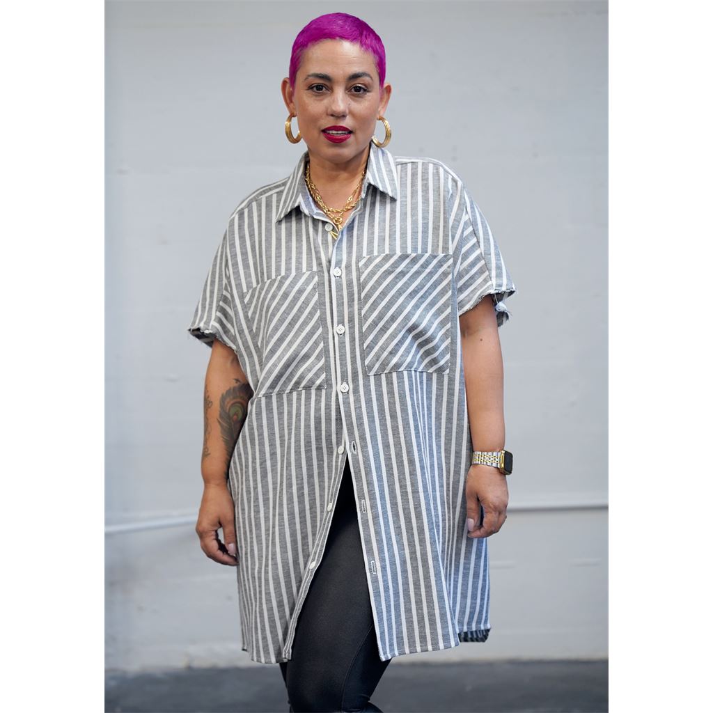 Simplicity Sewing Pattern S9554 Unisex Shirt in Two Lengths 9554 Image 4 From Patternsandplains.com