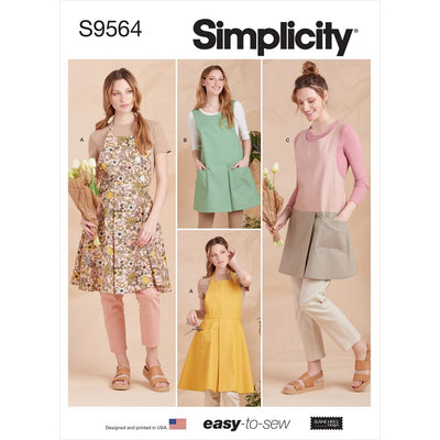 Simplicity Sewing Pattern S9564 Misses Aprons 9564 Image 1 From Patternsandplains.com