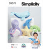Simplicity Sewing Pattern S9570 Plush Sea Creatures 9570 Image 1 From Patternsandplains.com