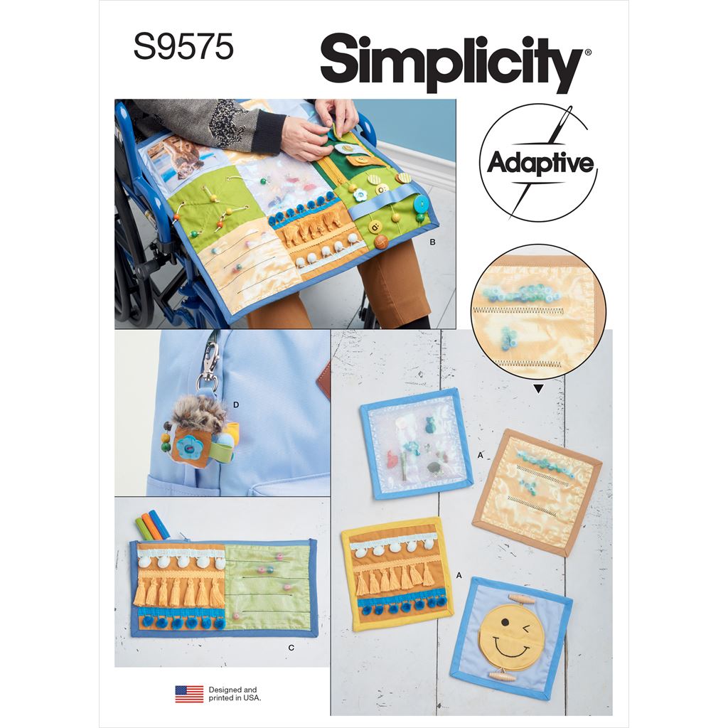 Simplicity Sewing Pattern S9575 Fidget Pages Quilt Zipper Case and Key Fob 9575 Image 1 From Patternsandplains.com