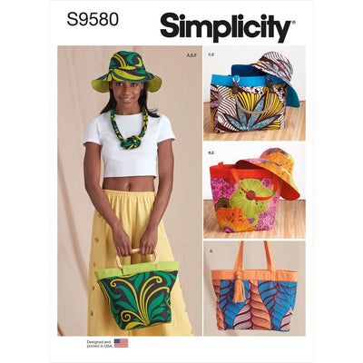 Simplicity Sewing Pattern S9580 Bags Hat and Necklace 9580 Image 1 From Patternsandplains.com