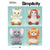 Simplicity Sewing Pattern S9584 Plush Animals 9584 Image 1 From Patternsandplains.com