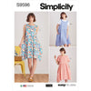 Simplicity Sewing Pattern S9596 Misses Pullover Dress and Knit Top by Elaine Heigl 9596 Image 1 From Patternsandplains.com