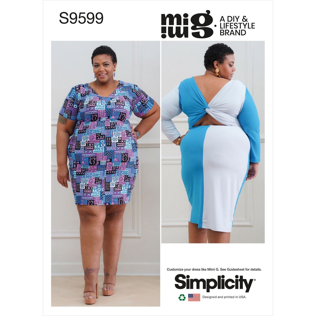 Simplicity Sewing Pattern S9599 Womens Knit Dresses by Mimi G 9599 Image 1 From Patternsandplains.com