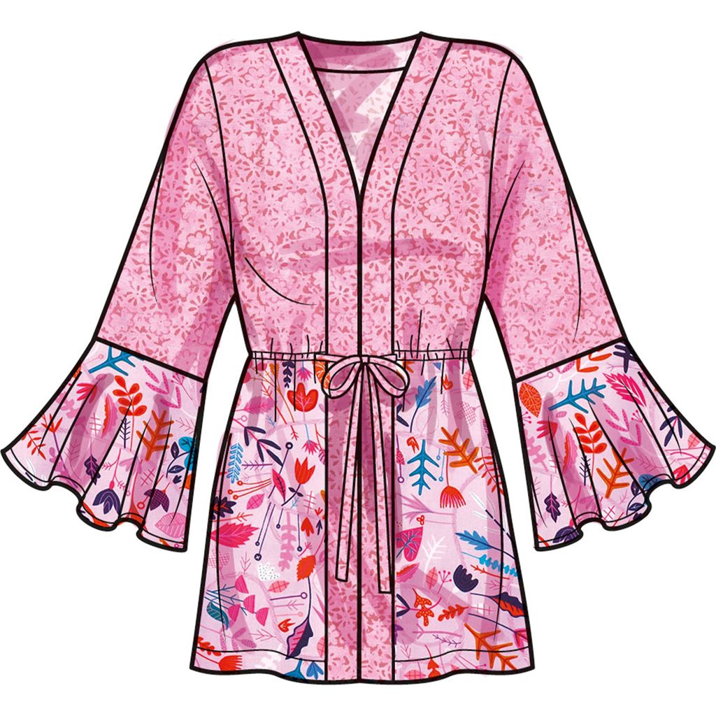 Simplicity Sewing Pattern S9602 Misses Caftans and Wraps 9602 Image 4 From Patternsandplains.com