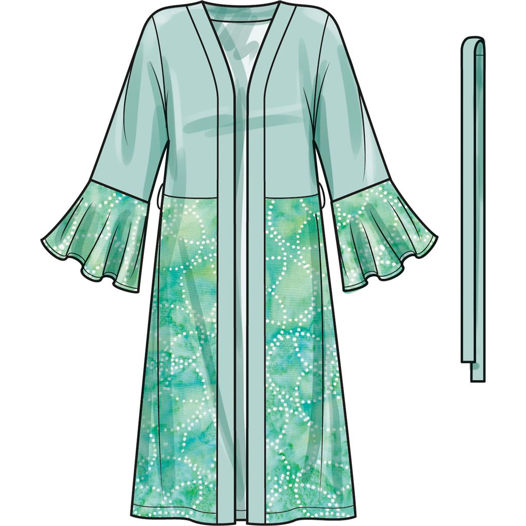 Simplicity Sewing Pattern S9602 Misses Caftans and Wraps 9602 Image 5 From Patternsandplains.com