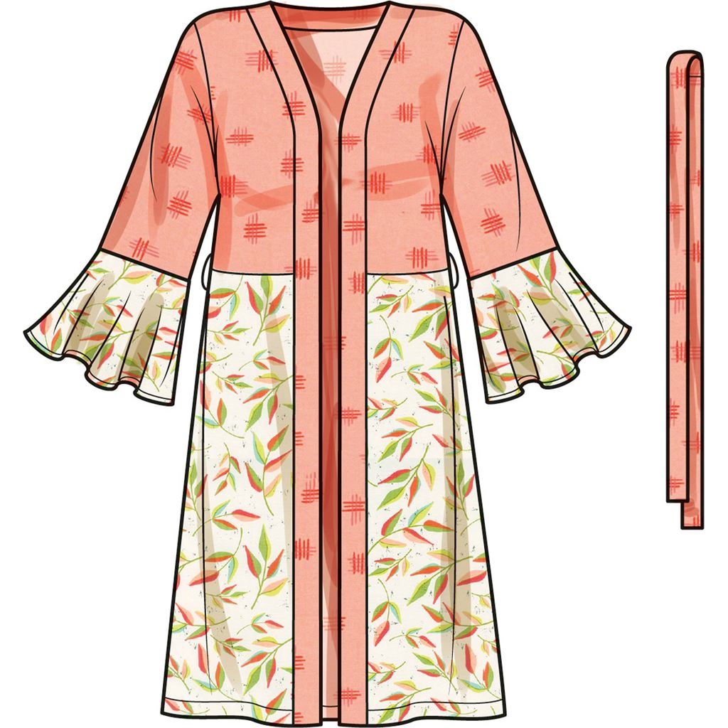 Simplicity Sewing Pattern S9603 Womens Caftans and Wraps 9603 Image 4 From Patternsandplains.com