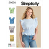 Simplicity Sewing Pattern S9605 Misses Tops 9605 Image 1 From Patternsandplains.com