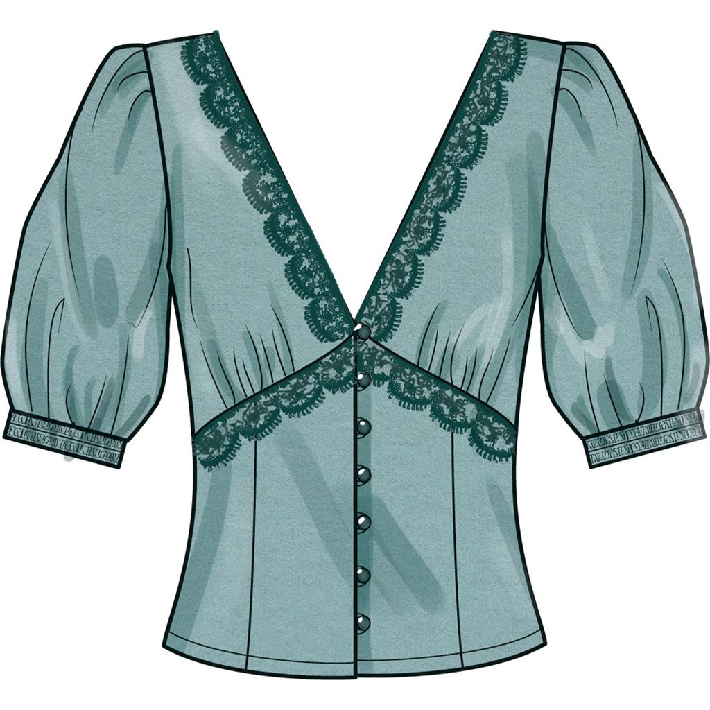 Simplicity Sewing Pattern S9606 Misses Blouse 9606 Image 5 From Patternsandplains.com