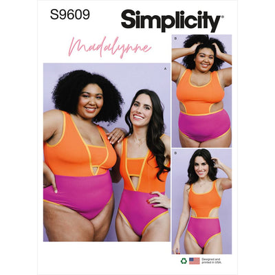 Simplicity Sewing Pattern S9609 Misses and Womens Swimsuits by Maddie Flanigan 9609 Image 1 From Patternsandplains.com