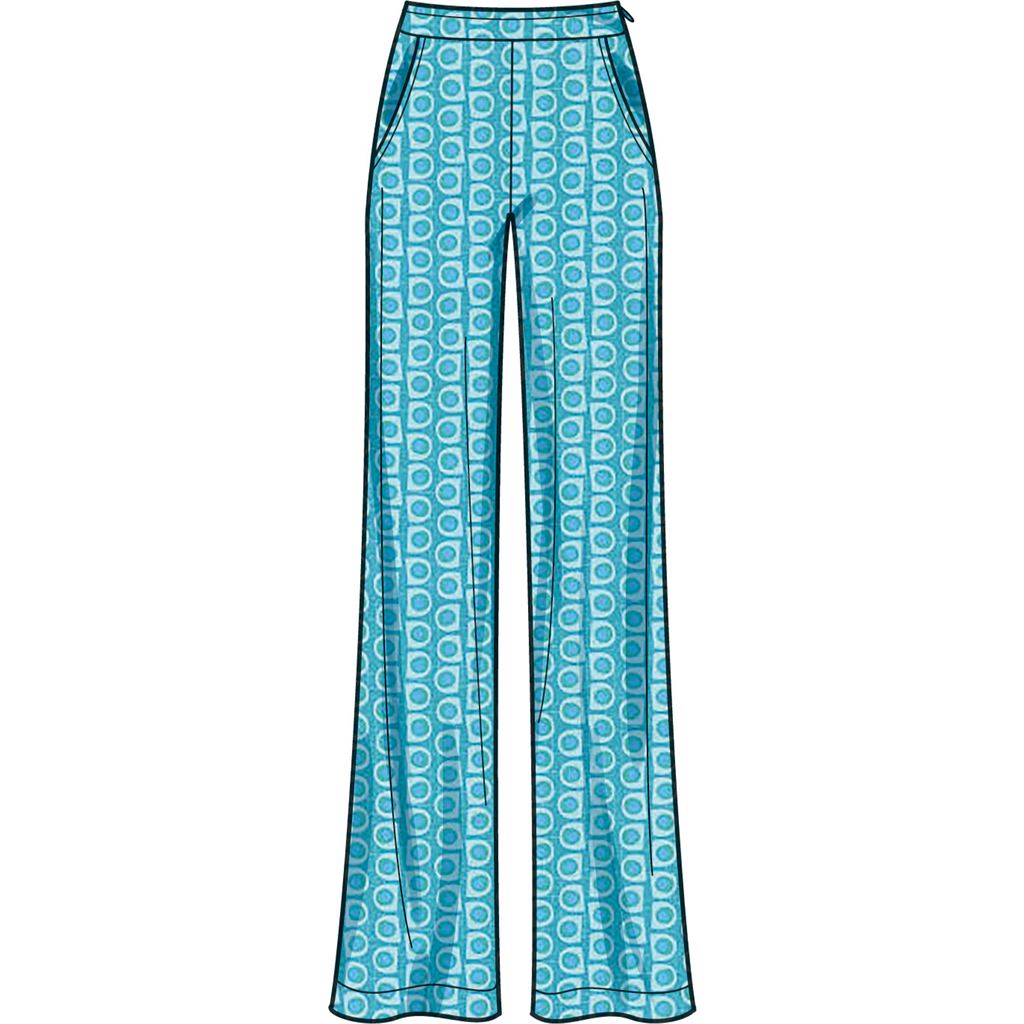 Simplicity Sewing Pattern S9611 Misses Tunic Cropped Top Pants and Shorts 9611 Image 5 From Patternsandplains.com