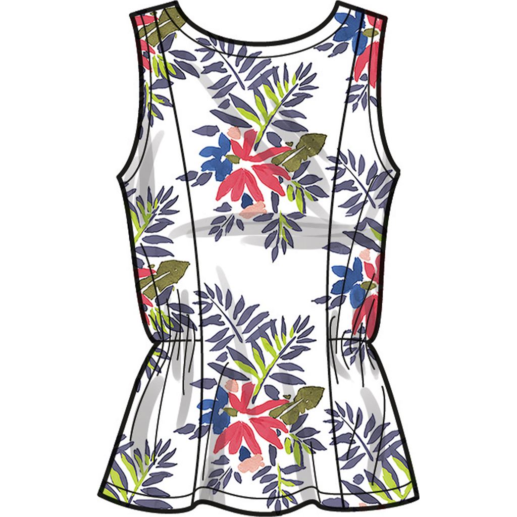 Simplicity Sewing Pattern S9612 Misses Tops Pants and Shorts 9612 Image 3 From Patternsandplains.com