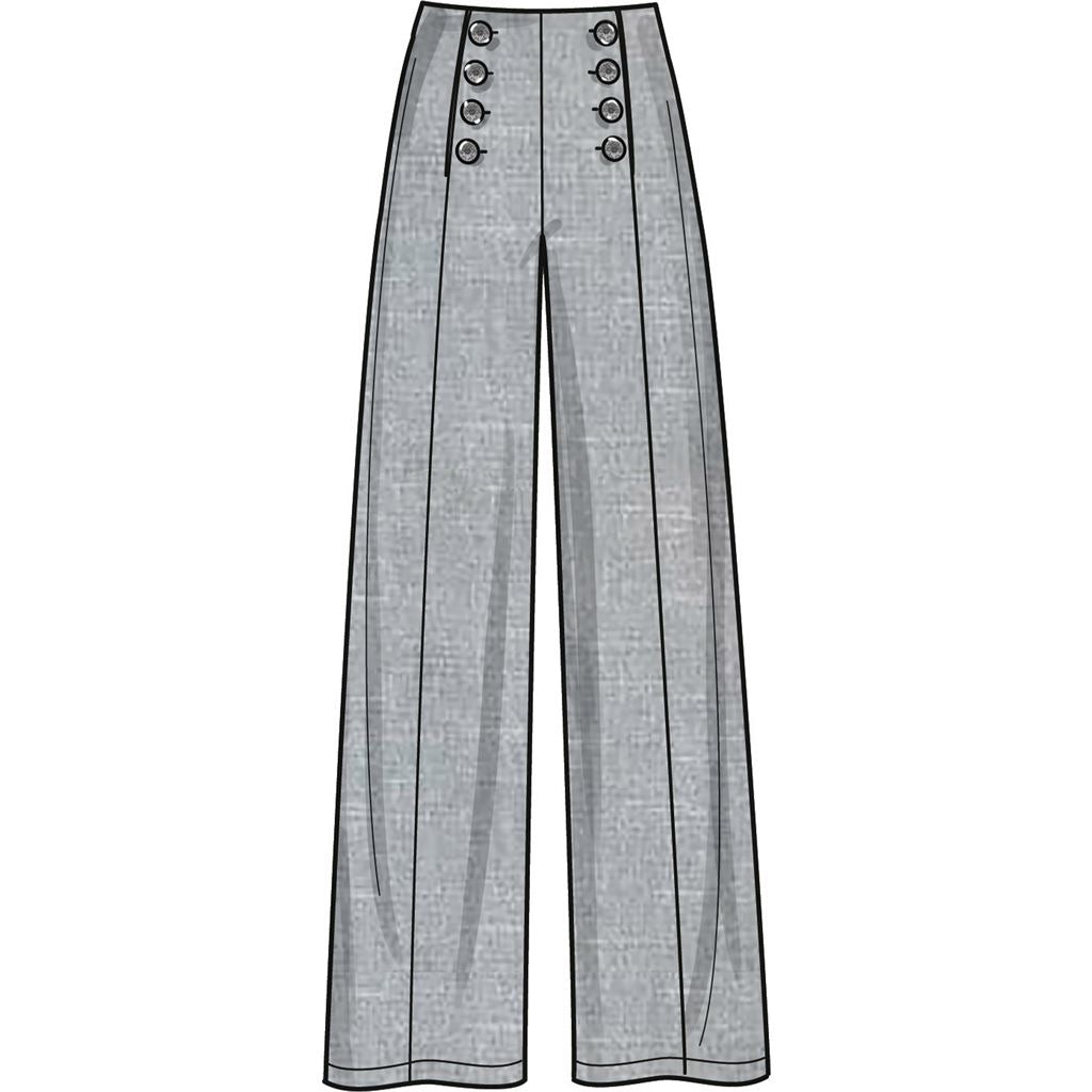 Simplicity Sewing Pattern S9612 Misses Tops Pants and Shorts 9612 Image 5 From Patternsandplains.com