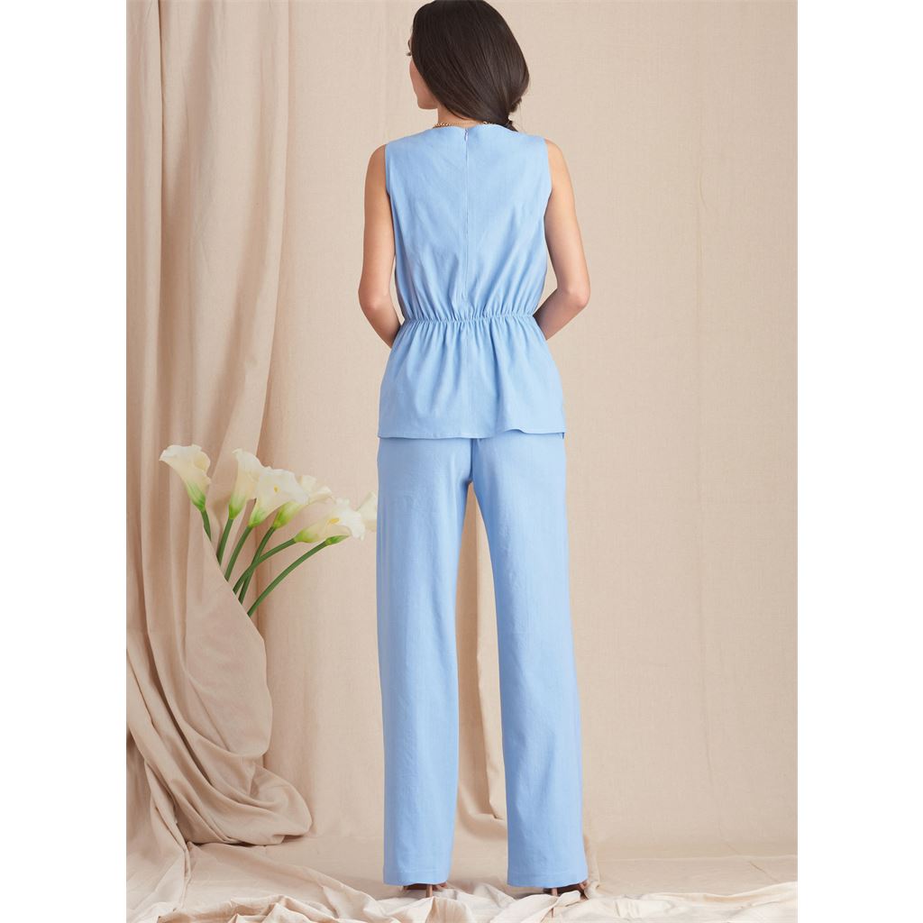 Simplicity Sewing Pattern S9612 Misses Tops Pants and Shorts 9612 Image 7 From Patternsandplains.com