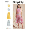 Simplicity Sewing Pattern S9613 Misses Top and Skirts 9613 Image 1 From Patternsandplains.com