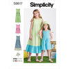 Simplicity Sewing Pattern S9617 Childrens and Girls Jumpsuit Romper and Dress 9617 Image 1 From Patternsandplains.com