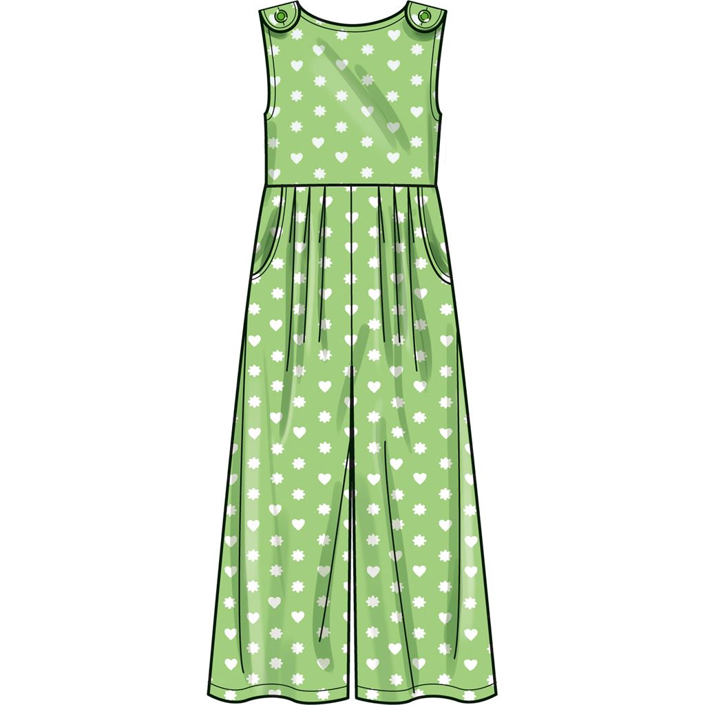 Simplicity Sewing Pattern S9617 Childrens and Girls Jumpsuit Romper and Dress 9617 Image 5 From Patternsandplains.com