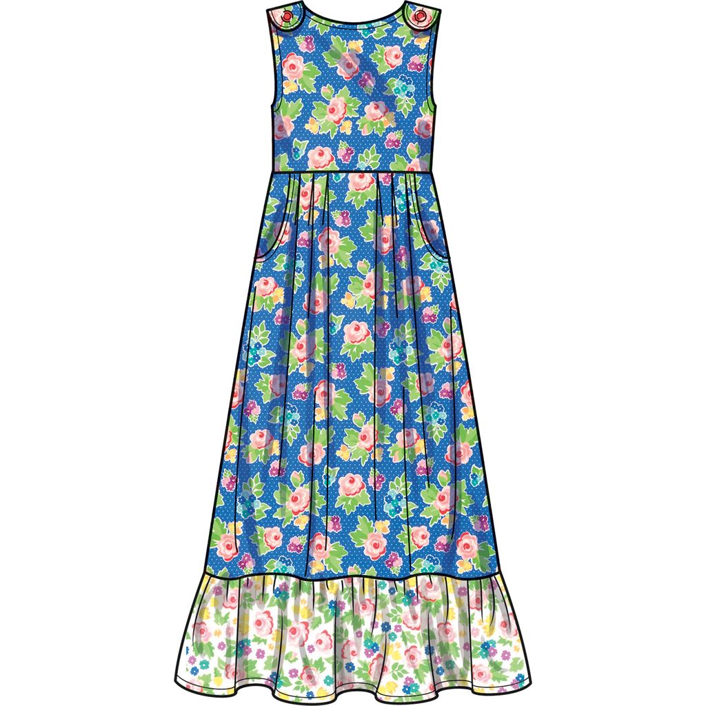 Simplicity Sewing Pattern S9617 Childrens and Girls Jumpsuit Romper and Dress 9617 Image 7 From Patternsandplains.com