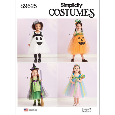 Simplicity Sewing Pattern S9625 Toddlers Tulle Costumes by Andrea Schewe Designs 9625 Image 1 From Patternsandplains.com