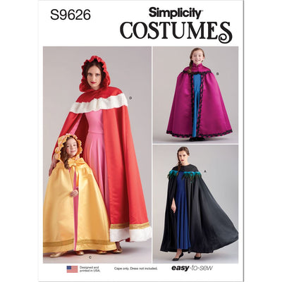 Simplicity Sewing Pattern S9626 Childrens and Misses Costume 9626 Image 1 From Patternsandplains.com