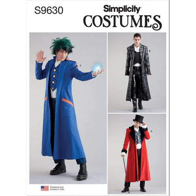 Simplicity Sewing Pattern S9630 Mens Costume Coats 9630 Image 1 From Patternsandplains.com