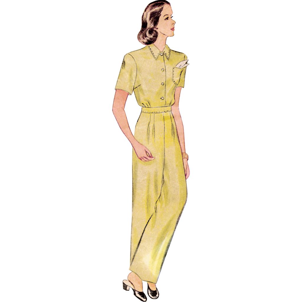 Simplicity Sewing Pattern S9635 Misses Vintage Lounge Top and Pants 9635 Image 3 From Patternsandplains.com