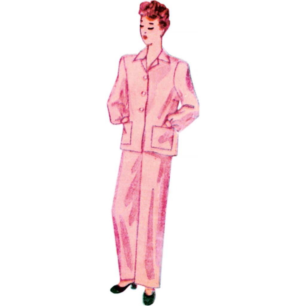 Simplicity Sewing Pattern S9635 Misses Vintage Lounge Top and Pants 9635 Image 4 From Patternsandplains.com