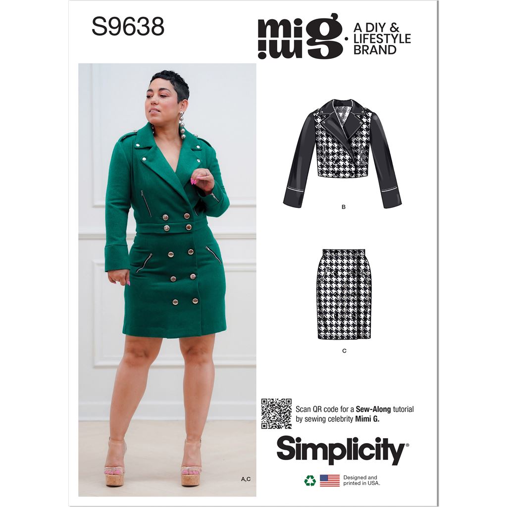 Simplicity Sewing Pattern S9638 Misses Jackets and Skirt by Mimi G 9638 Image 1 From Patternsandplains.com