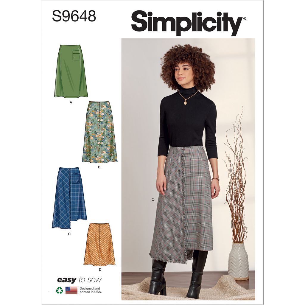 Simplicity Sewing Pattern S9648 Misses Skirts 9648 Image 1 From Patternsandplains.com