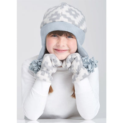 Simplicity Sewing Pattern S9657 Childrens Hats and Mittens In Sizes S M L and Cowl Scarves 9657 Image 4 From Patternsandplains.com