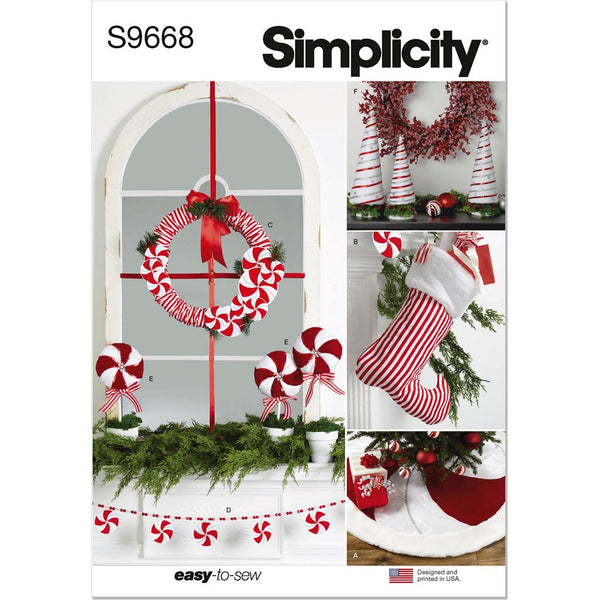 Patterns 9668 Simplicity Sewing Pattern S9668 Christmas Décor 9668 - Patterns and Plains