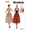 Simplicity Sewing Pattern S9676 Misses Vintage Two Piece Dresses 9676 Image 1 From Patternsandplains.com