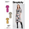 Simplicity Sewing Pattern S9677 Misses Dresses with Sleeve and Length Variations 9677 Image 1 From Patternsandplains.com