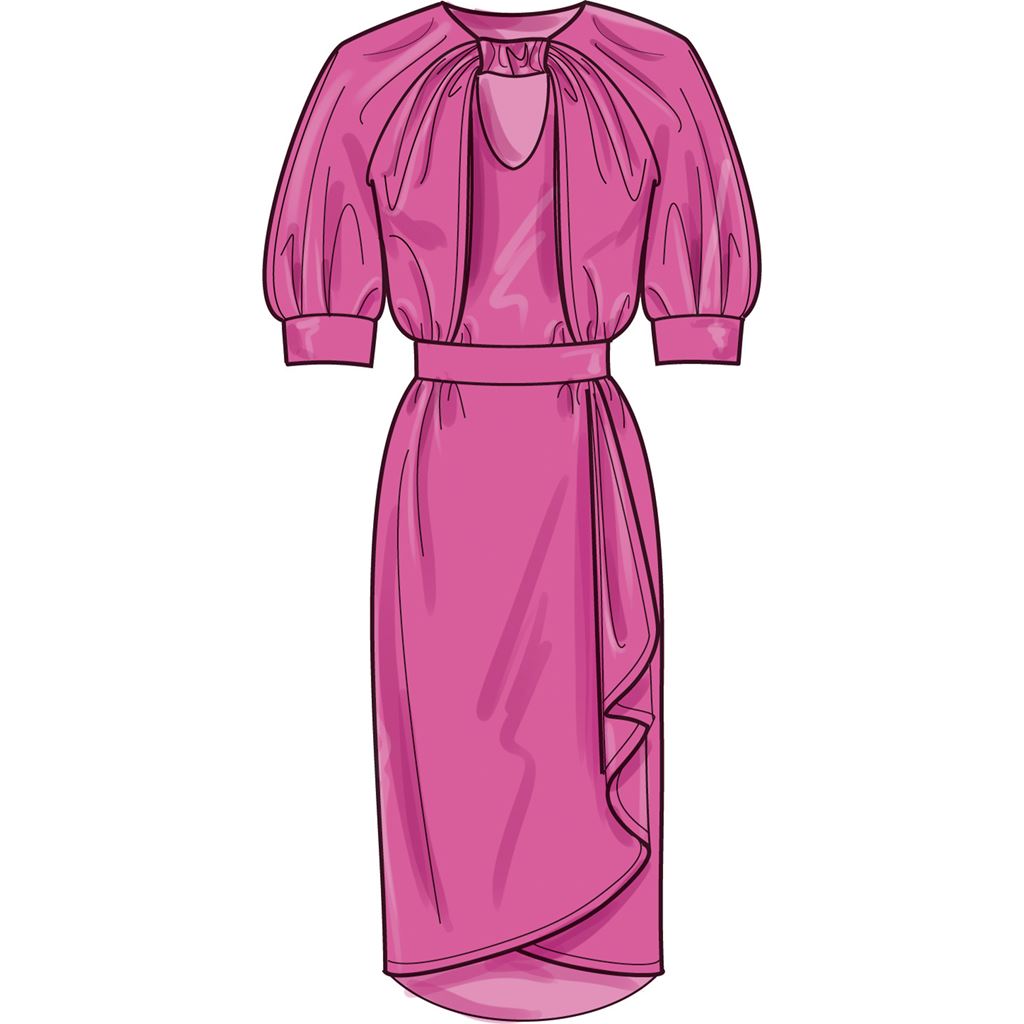 Simplicity Sewing Pattern S9677 Misses Dresses with Sleeve and Length Variations 9677 Image 3 From Patternsandplains.com