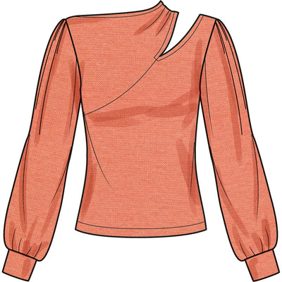 Simplicity Sewing Pattern S9679 Misses Knit Top with Sleeve Variations 9679 Image 3 From Patternsandplains.com