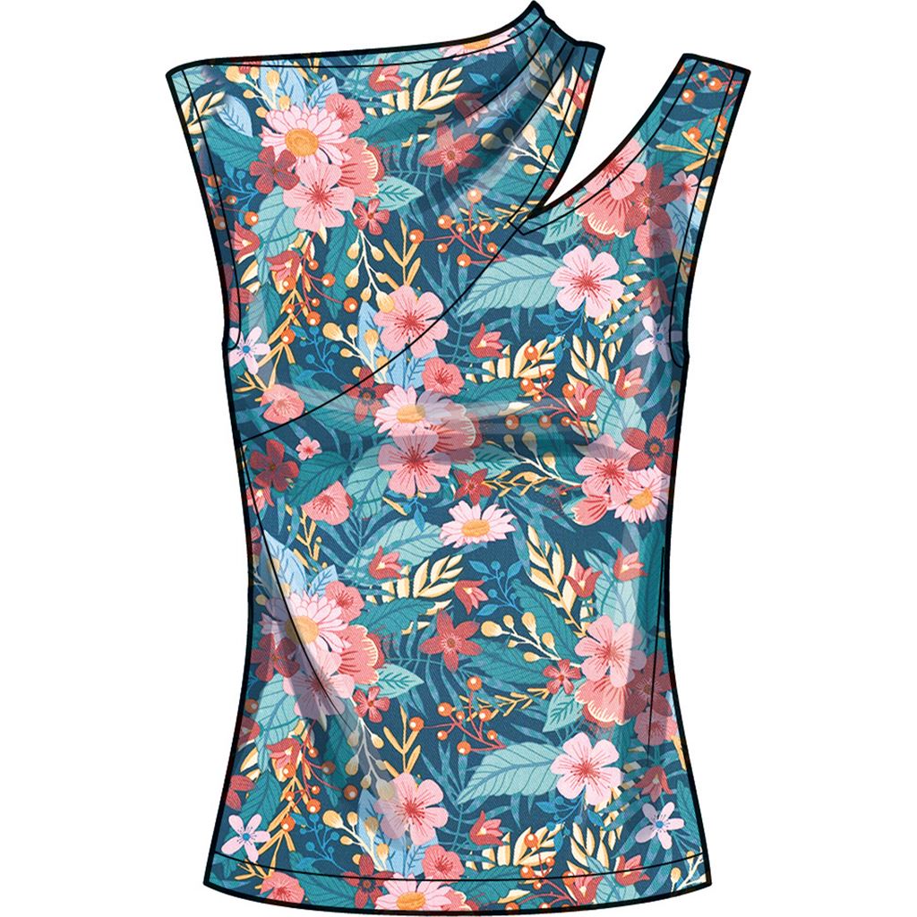 Simplicity Sewing Pattern S9679 Misses Knit Top with Sleeve Variations 9679 Image 4 From Patternsandplains.com